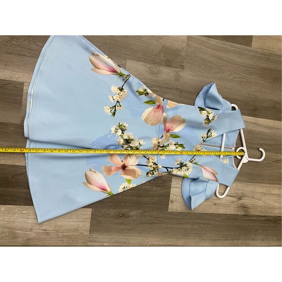 Ted Baker Effrae Harmony Cold-Shoulder Dress - Pale Blue, Sz 1 (Small) - Picture 5 of 11